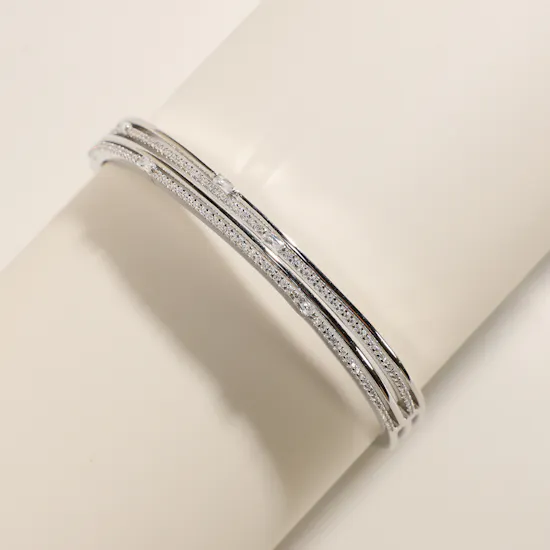 Alvira Silver Women's Bangle