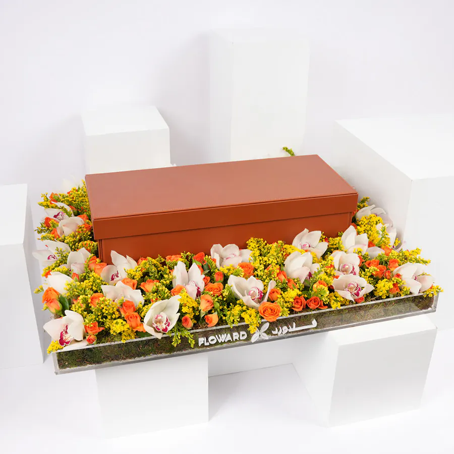 The Saudi Handcrafts Company Date Bowl Set | Orange Baby Rose 1