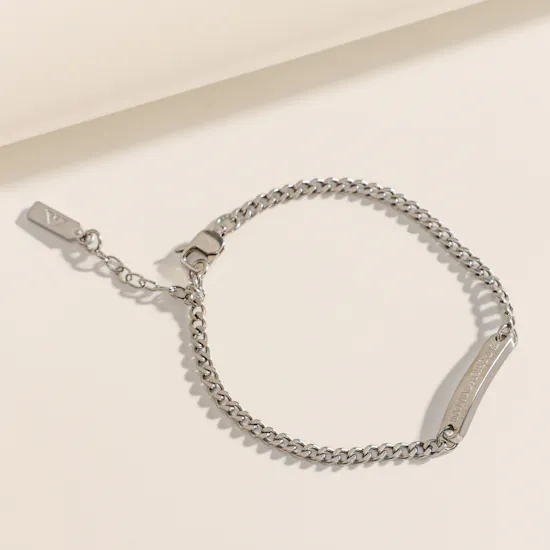 Emporio Armani Stainless Steel ID Men’s Bracelet