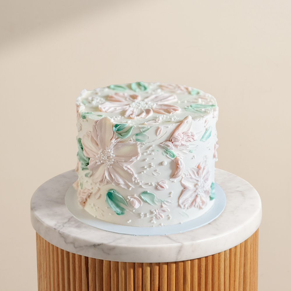 Erzulie Cake Floral Whisper Painting Cake