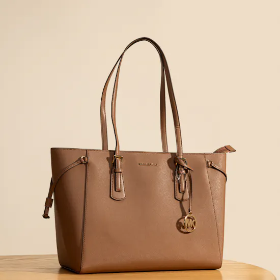 Michael Kors Voyager Large Brown Leather Tote Bag