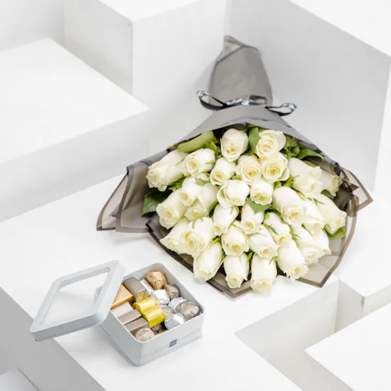 Patchi 250g Chocolate Box | White Roses