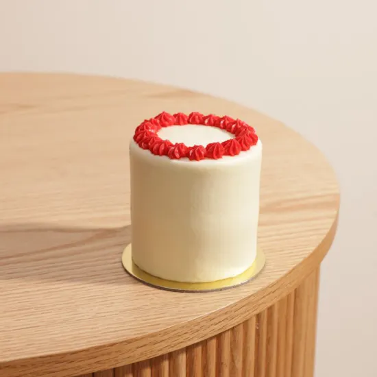 Rose Ribbon Mini Red Velvet Cake