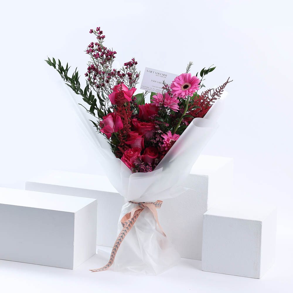 Sparadise Massage Voucher | Fuchsia Bouquet 