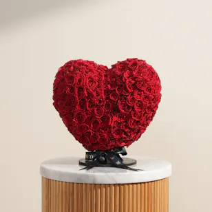 Enchanting Red Baby Rose Heart