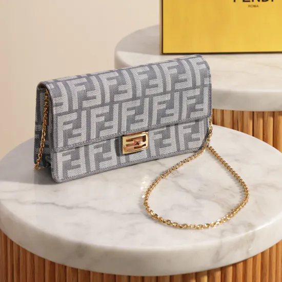 Fendi Baguette On Chain Women's Wallet