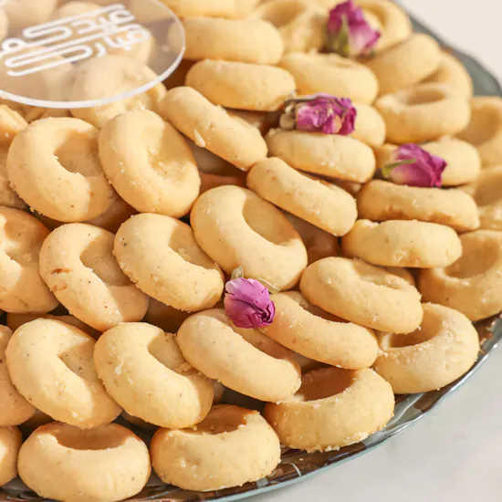Baraka Dates Eid Mubarak Kuwaiti Ghuraiba Tray