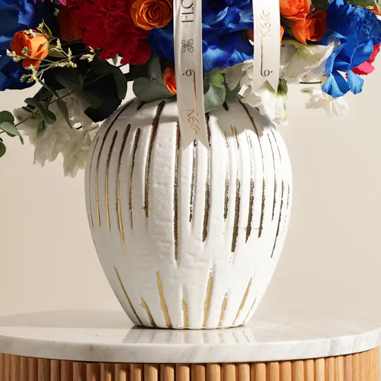 Celebration Bloom Flowers Vase