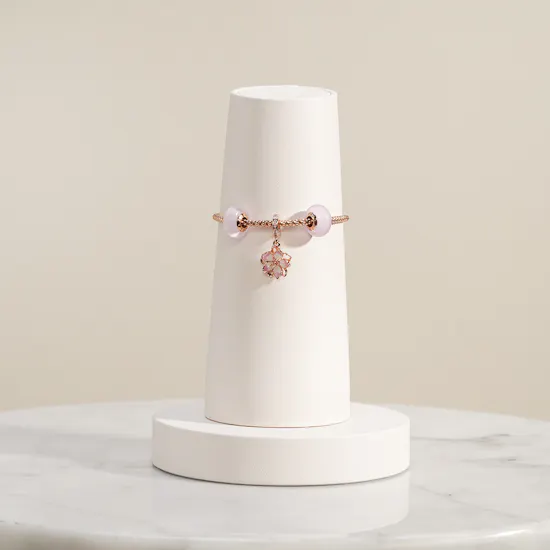 Pandora Cherry Blossom Studded Chain Slider Bracelet Set