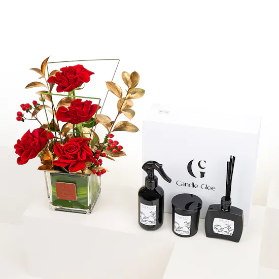 Candle Glee Home Fragrances Tobacco Scent | Red Rose