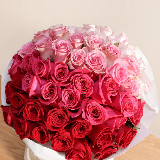 Gradient Roses Bouquet
