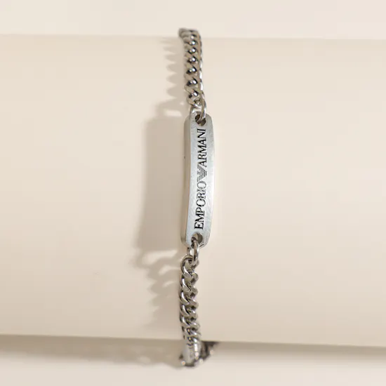 Emporio Armani Stainless Steel ID Men’s Bracelet
