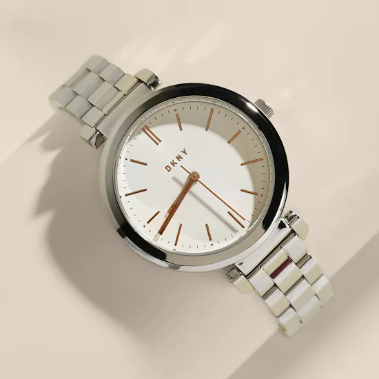 Dkny Ellington Silver Stainless Steel Women's Watch