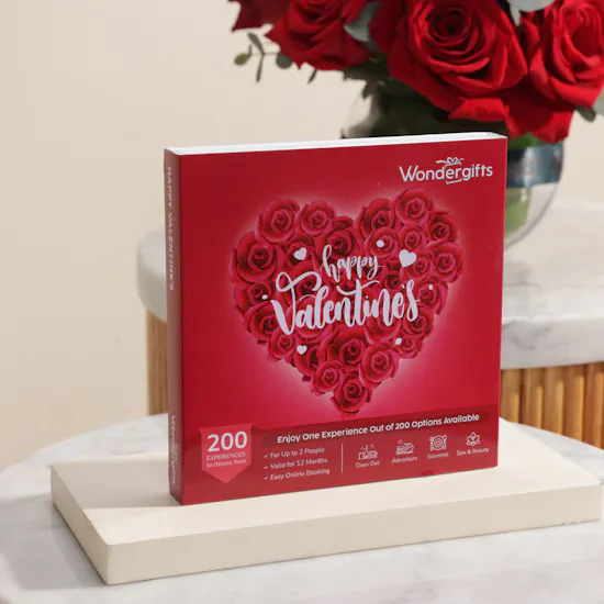 Wondergifts Happy Valentine's Gift Experience Box | Real Love Flowers