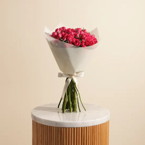 Chic Fuchsia Baby Rose Bouquet