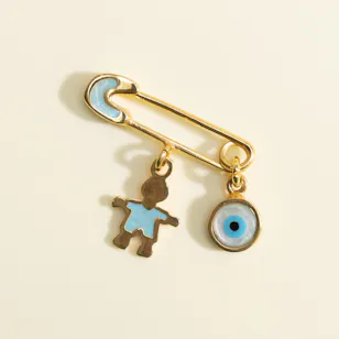 Hrh Gold Plated Little Star Baby Boy Pin