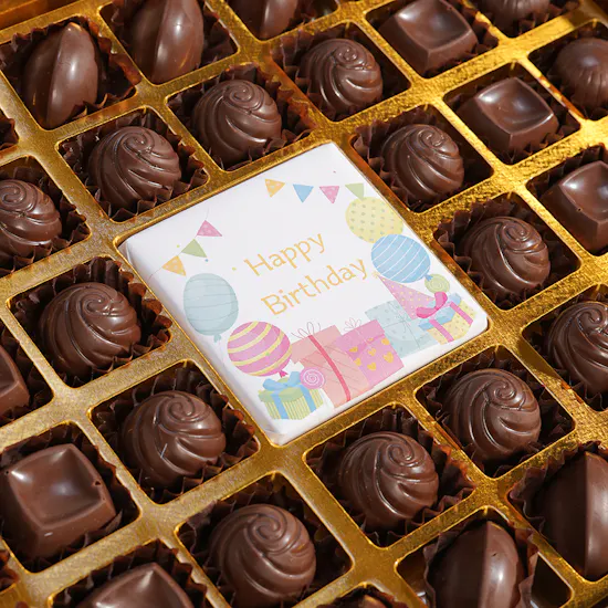 Lilac Happy Birthday Chocolates Box