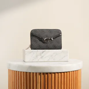 Guess Dea Medium Zip Around Black Women's Wallet Guess Dea Medium Zip Around Black Women's Wallet