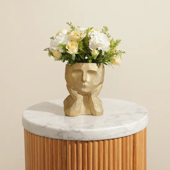 Golden Dreams Flower Vase