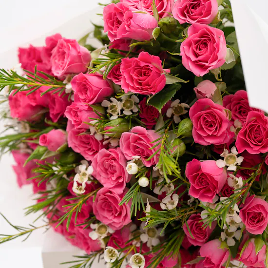 Sucre De Nada Vanilla White Chocolate Cake | Fuchsia Bouquet