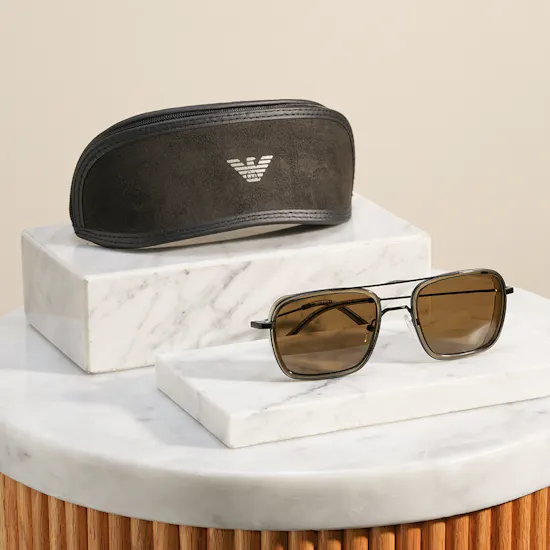 Emporio Armani Square Men's Sunglasses