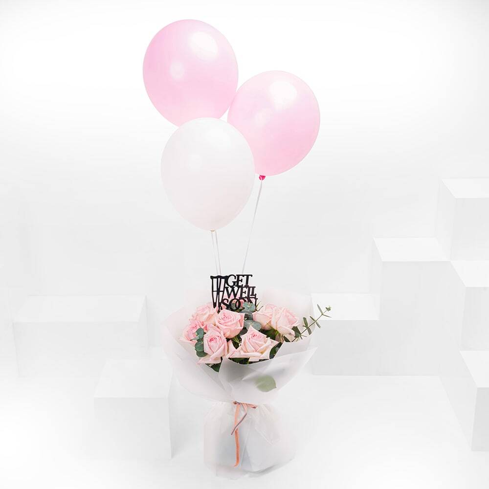 Get Well Soon Pink Bouquet 