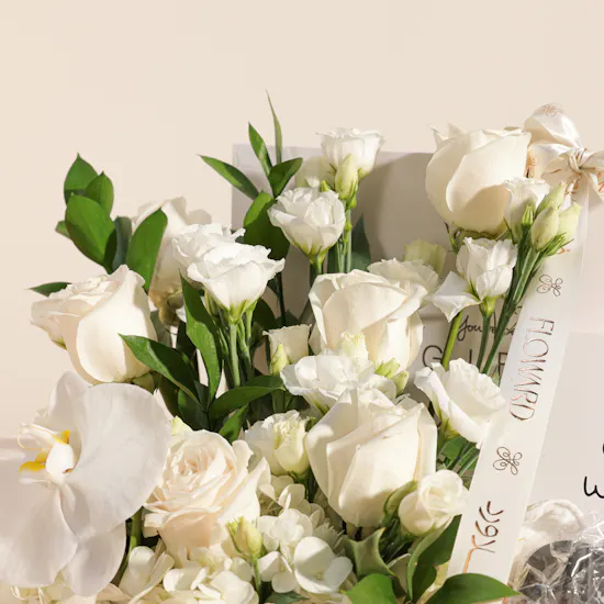 Gifted White Baby Born Set | Welcome Blooms