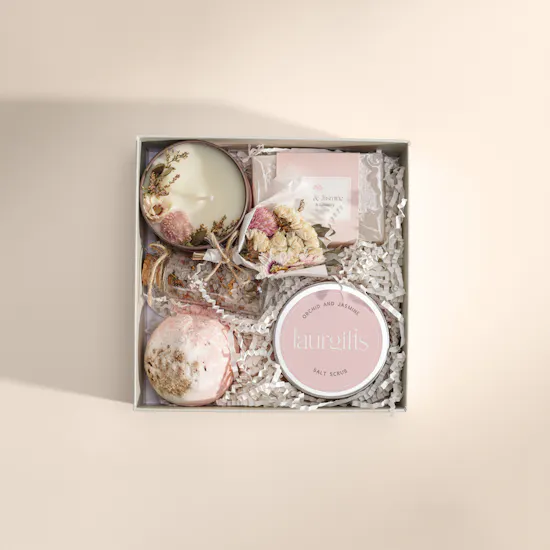 LaurGifts Orchid and Jasmine Spa Gift Box