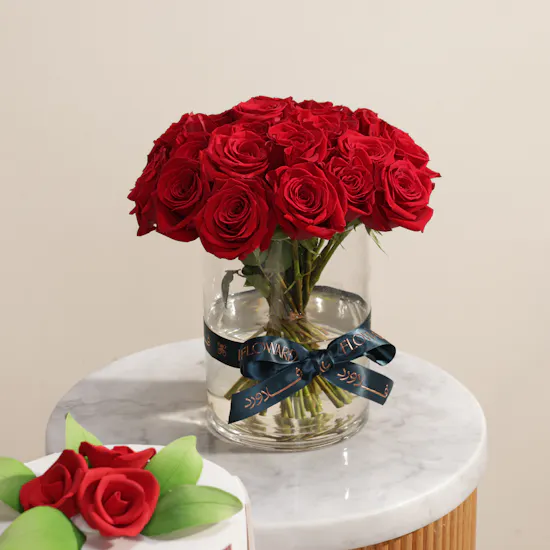 Mister Baker Happy Emirati Women's Day Cake | Proud Moment Flower Vase