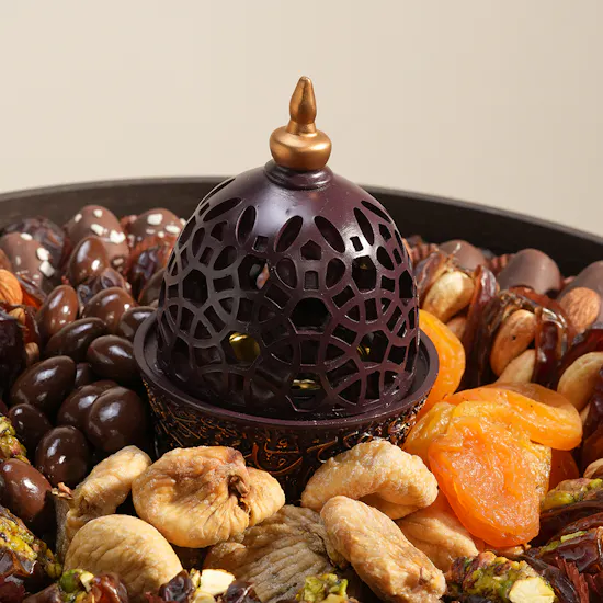 The Datery Stuffed Dates Tray With Incense Burner