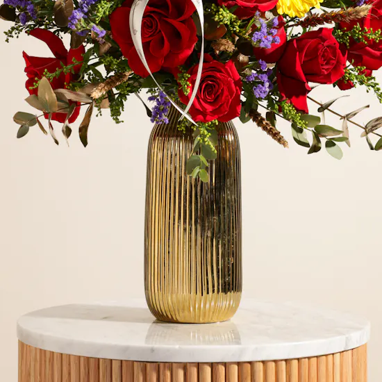 Luxe Radiance Flower Vase