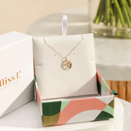 Miss L' by L'azurde Zodiac Sign Necklace | Graceful Flowers Vase