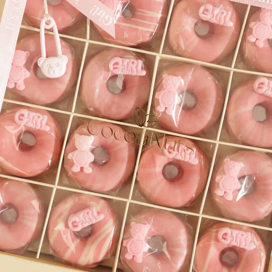 CocoaNuts It's A Girl Doughnut Chocolate Box