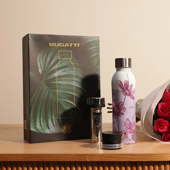 Bugatti Lilies Thermal Bottle Set | Beautiful Roses Bouquet