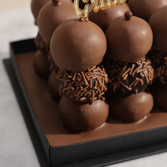 NJD Graduation Chocolate Cake Pop