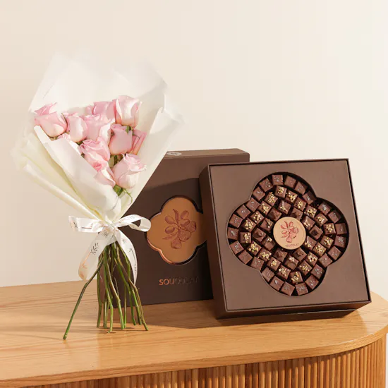 Soucolat Square Chocolate Box | Passion Flowers