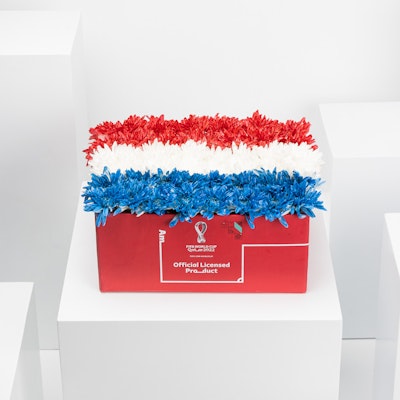Netherlands Flag FIFA Flowers Box