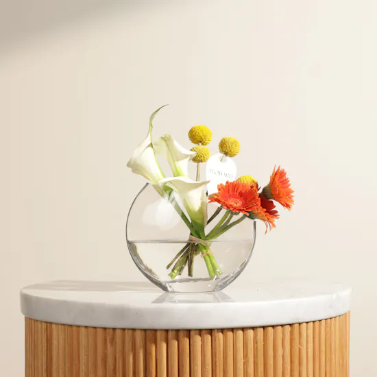Sunlit Harmony Flowers Vase