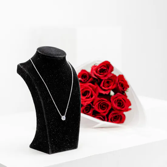 Felizmoda Silver Necklace | Love Roses