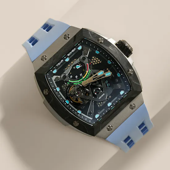 Tsar Bomba Neutron Limited Edition Blue Carbon Fiber Men's Watch