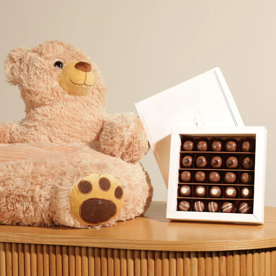 Ghazl Chocolatier Kunafa Chocolate Box | Bear Kids Chair