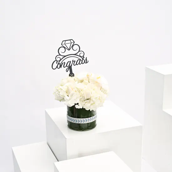 White Blooms Vase