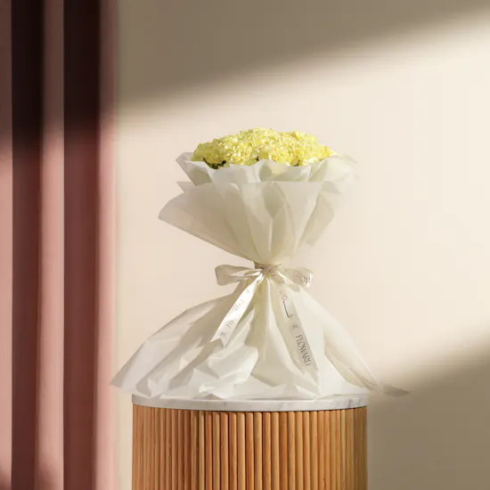 Sunny Yellow Carnation Bouquet