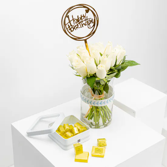 Patchi Tin Chocolate Box | Birthday Vase