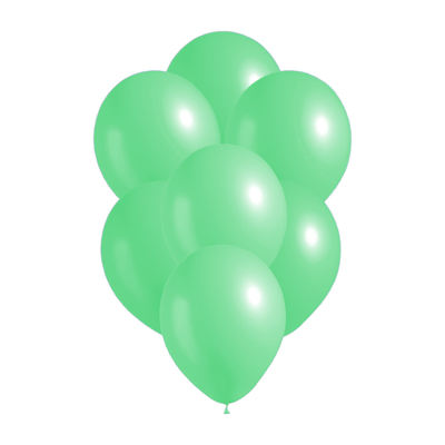 10 Green Balloons