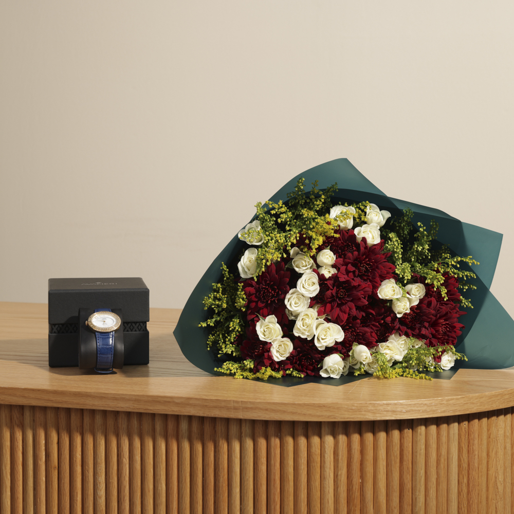 ساعة أڤاليري برستيج الألماسية للنساء | باقة زهور فاتنة