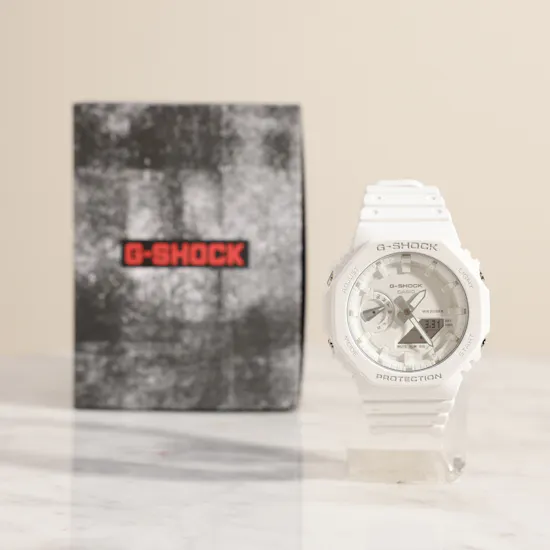 Casio G-Shock Analog Digital White Resin Men's Watch