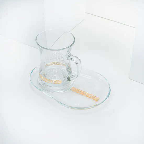 Dimlaj Abraj Glass & Notebook Set | Gold