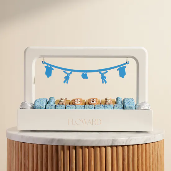 Floward Welcoming Baby Boy Chocolate Tray