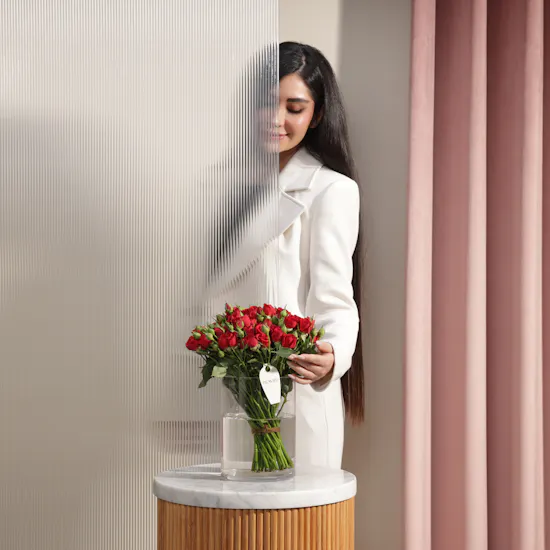 Ruby Cloud Flower Vase